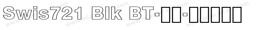 Swis721 Blk BT-常规字体转换